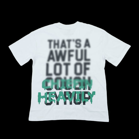 COUGH SYRUP Chiefin Heavily Tee White — Back