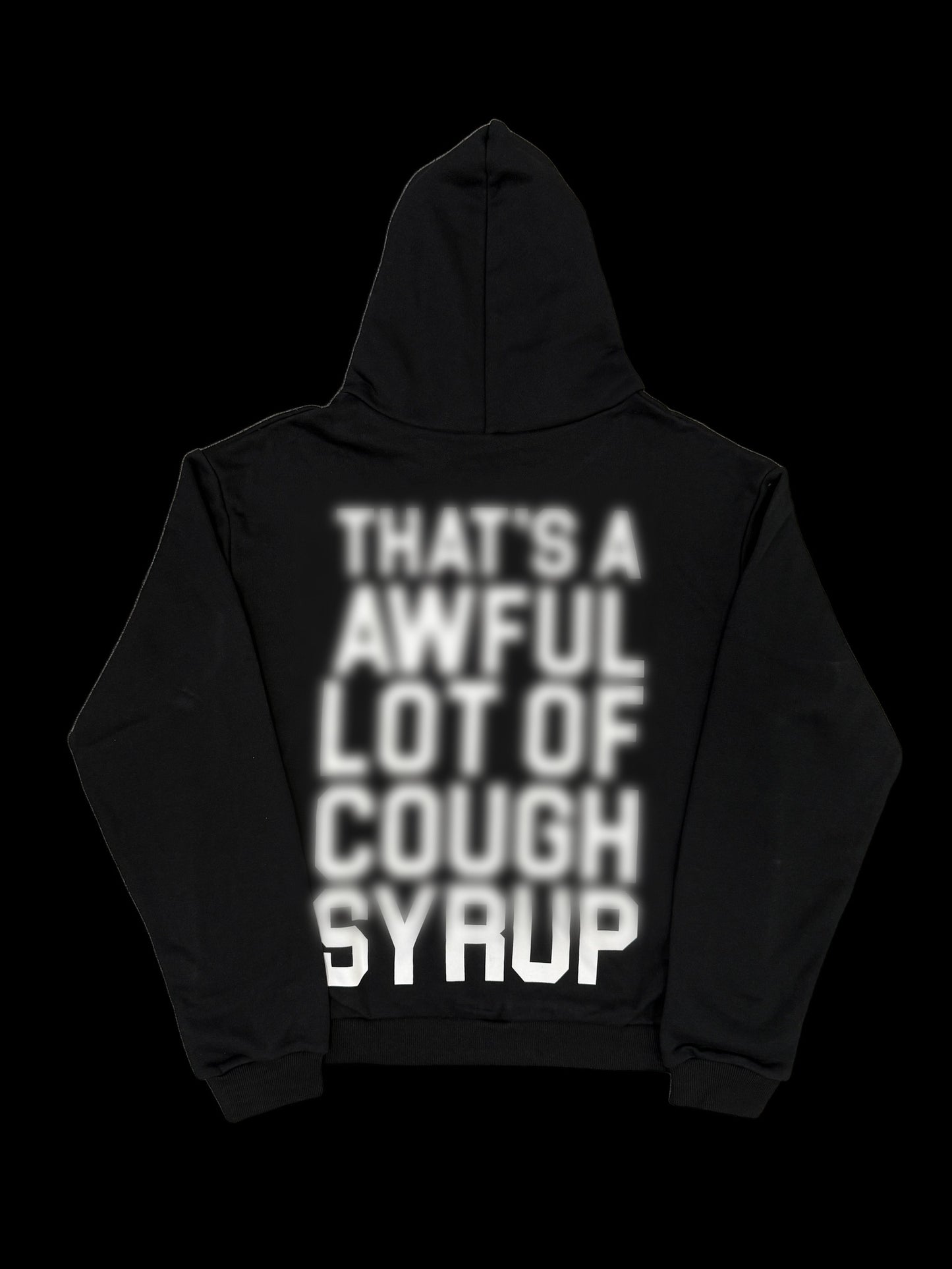 COUGH SYRUP Zip Hoodie Black ā Back