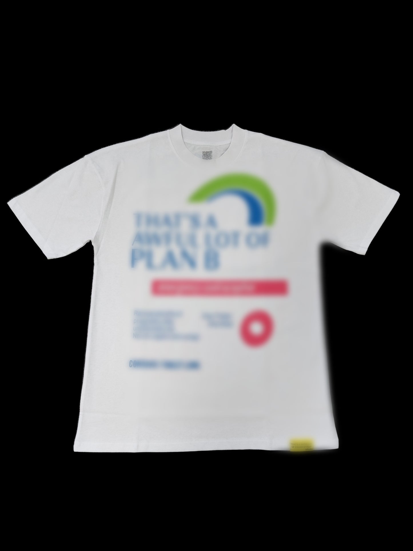 COUGH SYRUP Plan B Tee White — Front