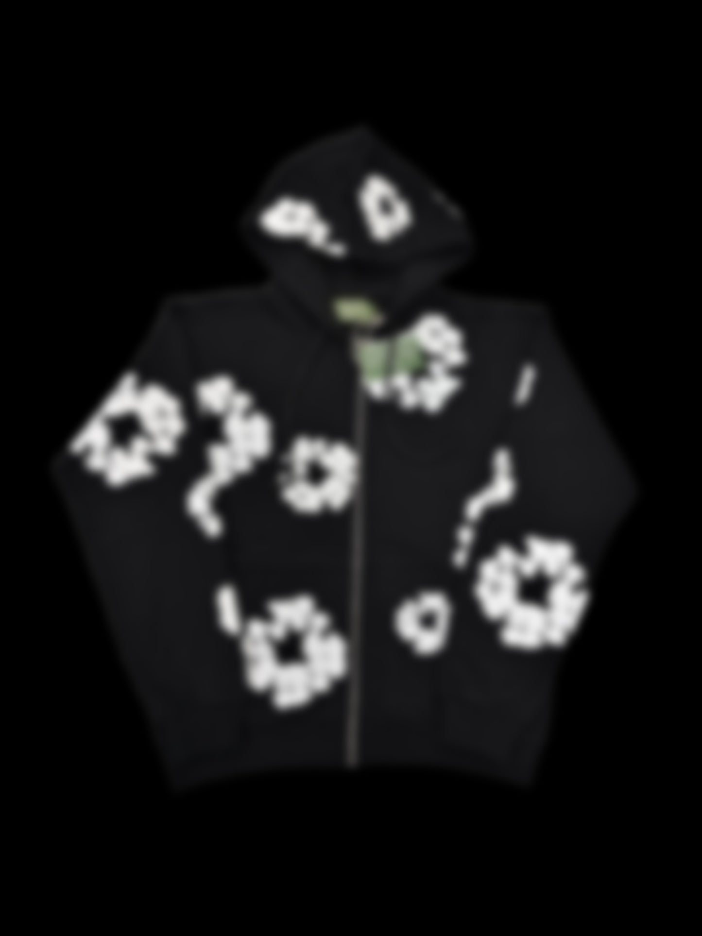 DEN1M Flower Hoodie — Black