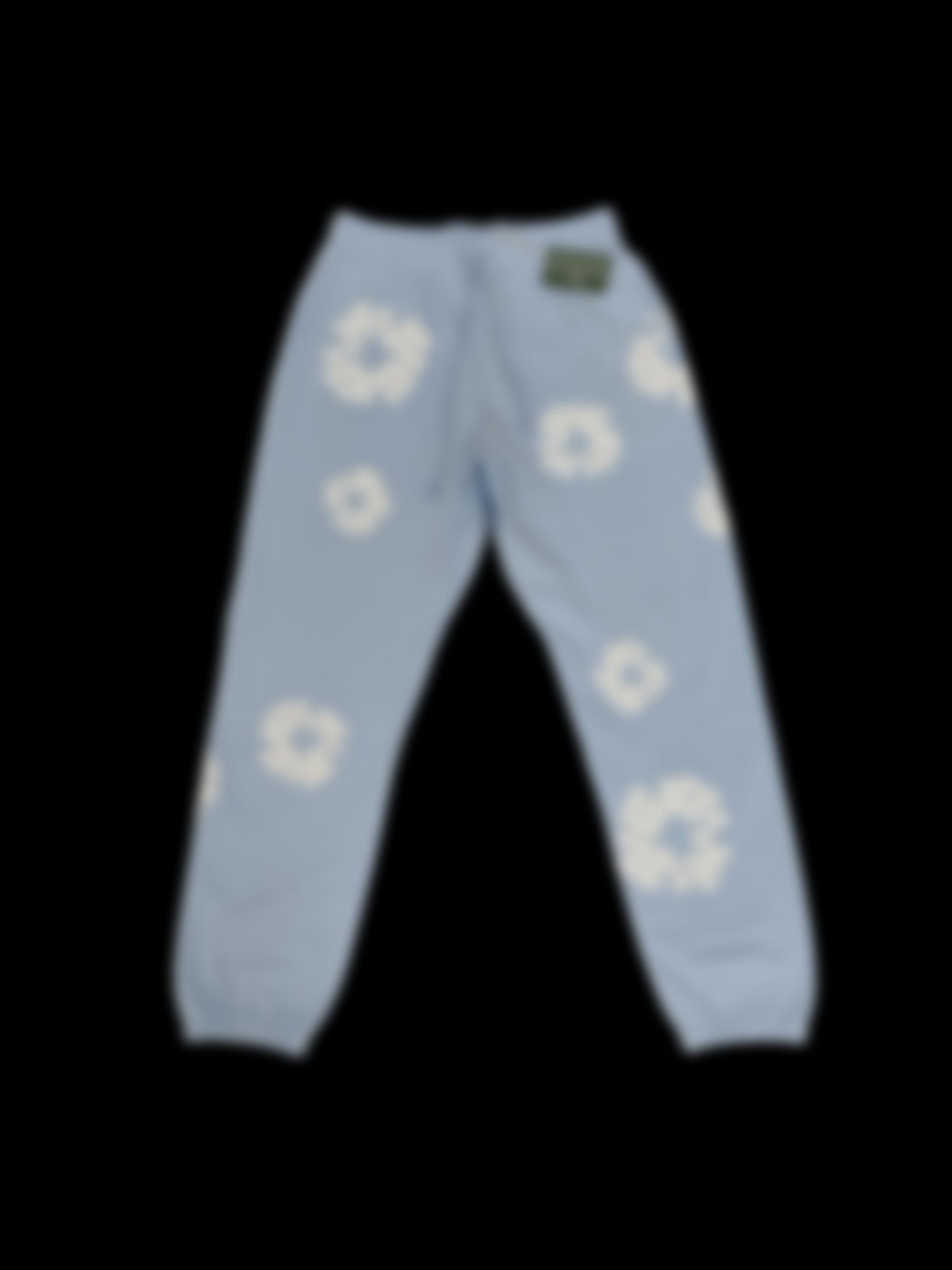 DEN1M Flower Sweatpants — Baby Blue