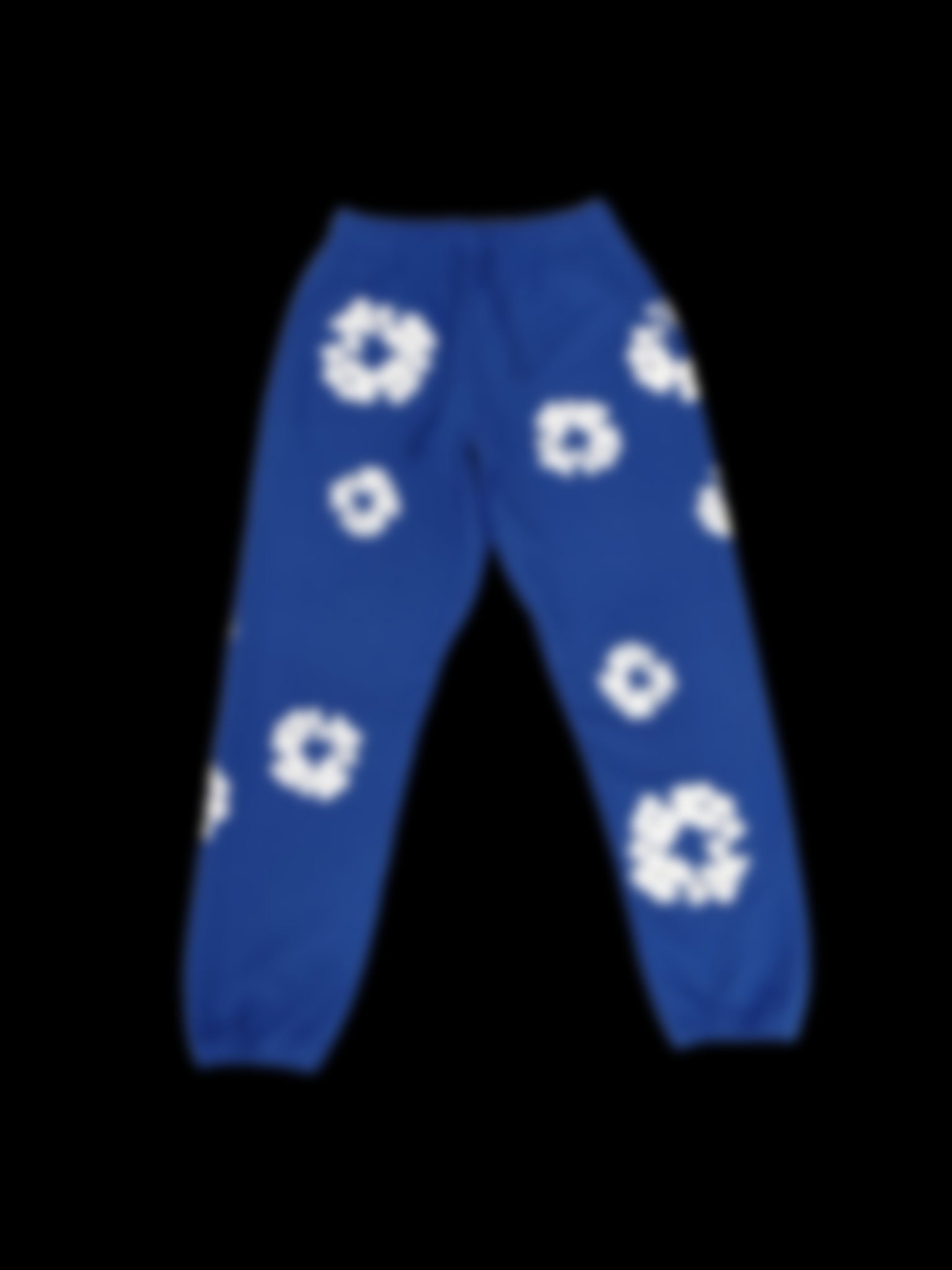 DEN1M Flower Sweatpants — Royal Blue