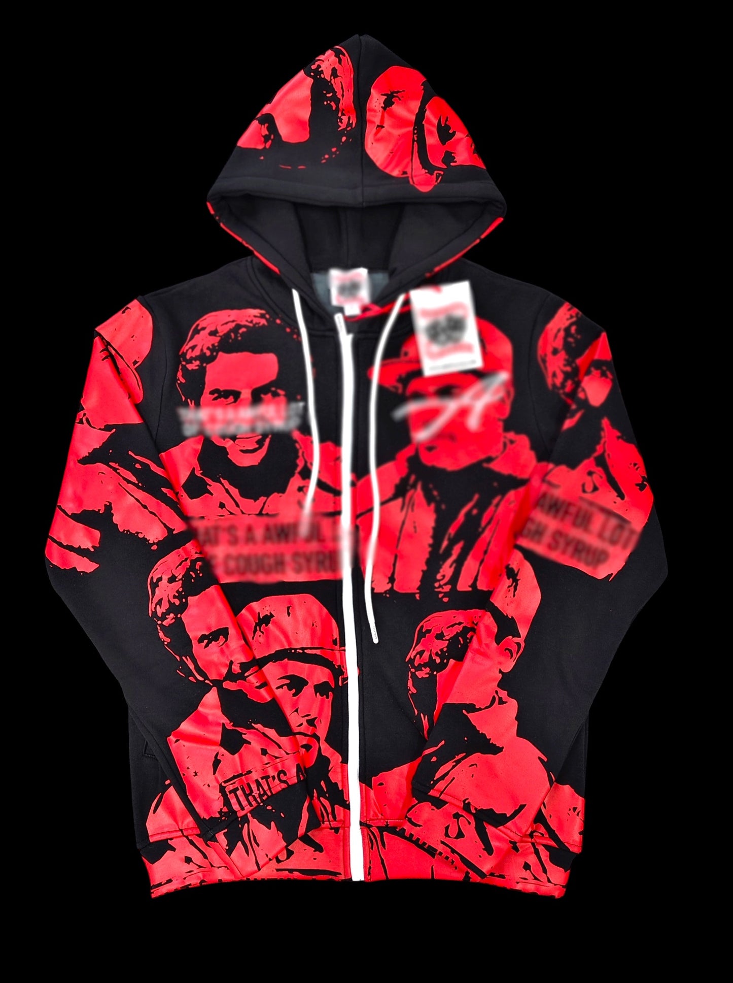 ASAAL1 Faces Zip Hoodie