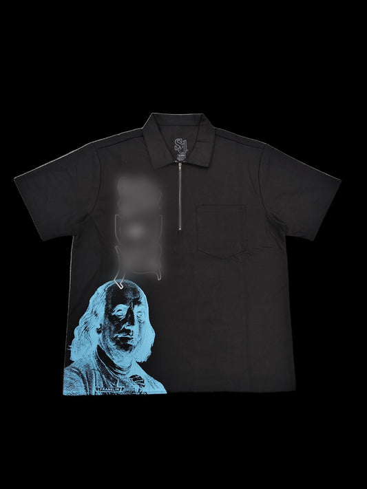 SD1 Franklin Zip Shirt Blue