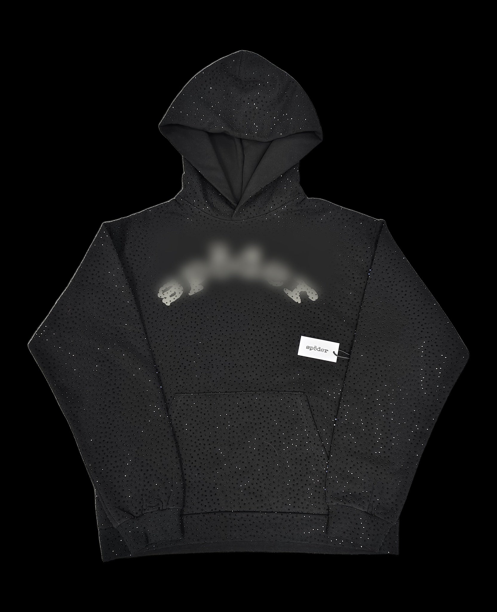 Spydur Rhinestone Hoodie — Black