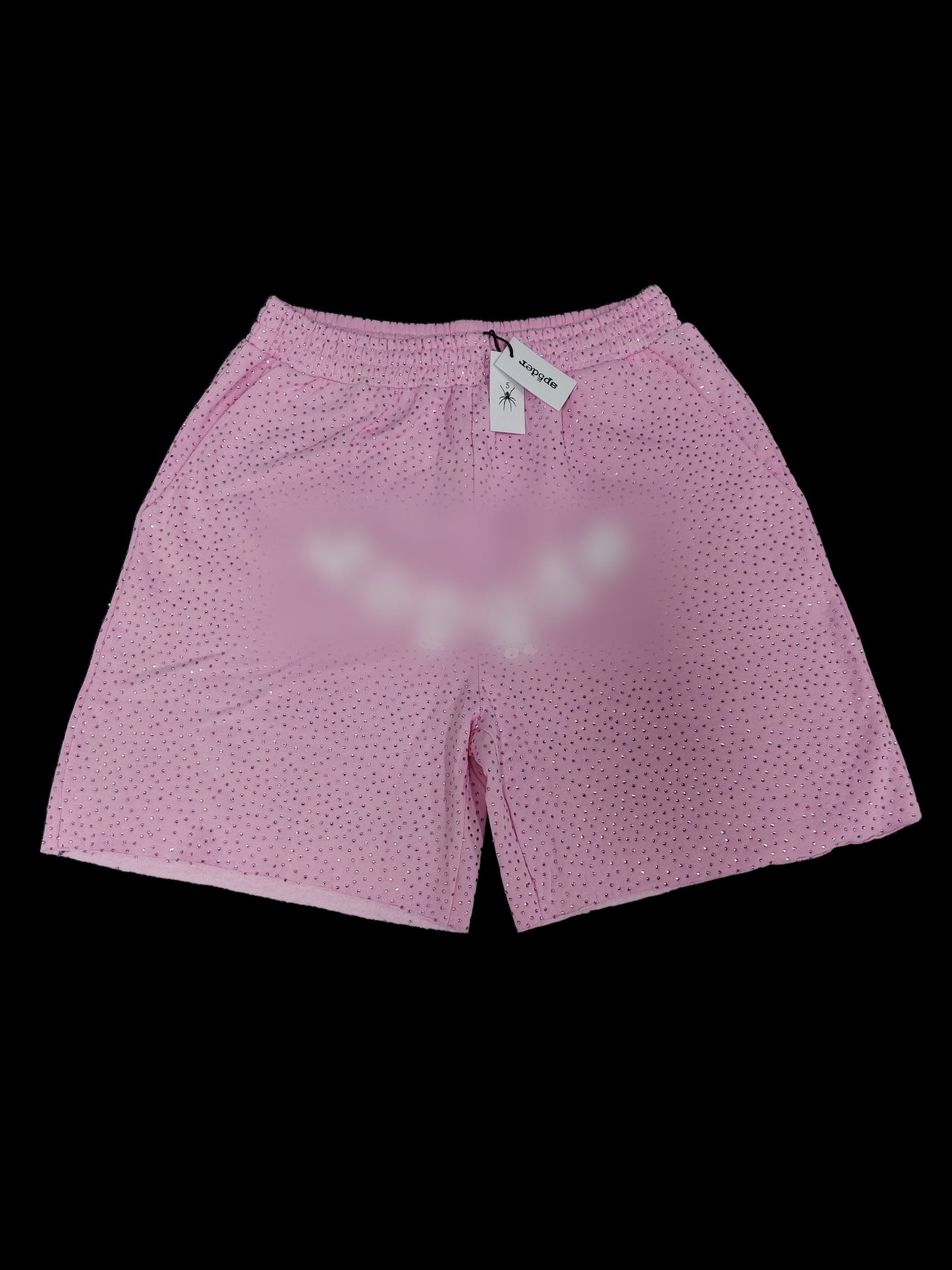 Spydur Rhinestone Shorts — Light Pink