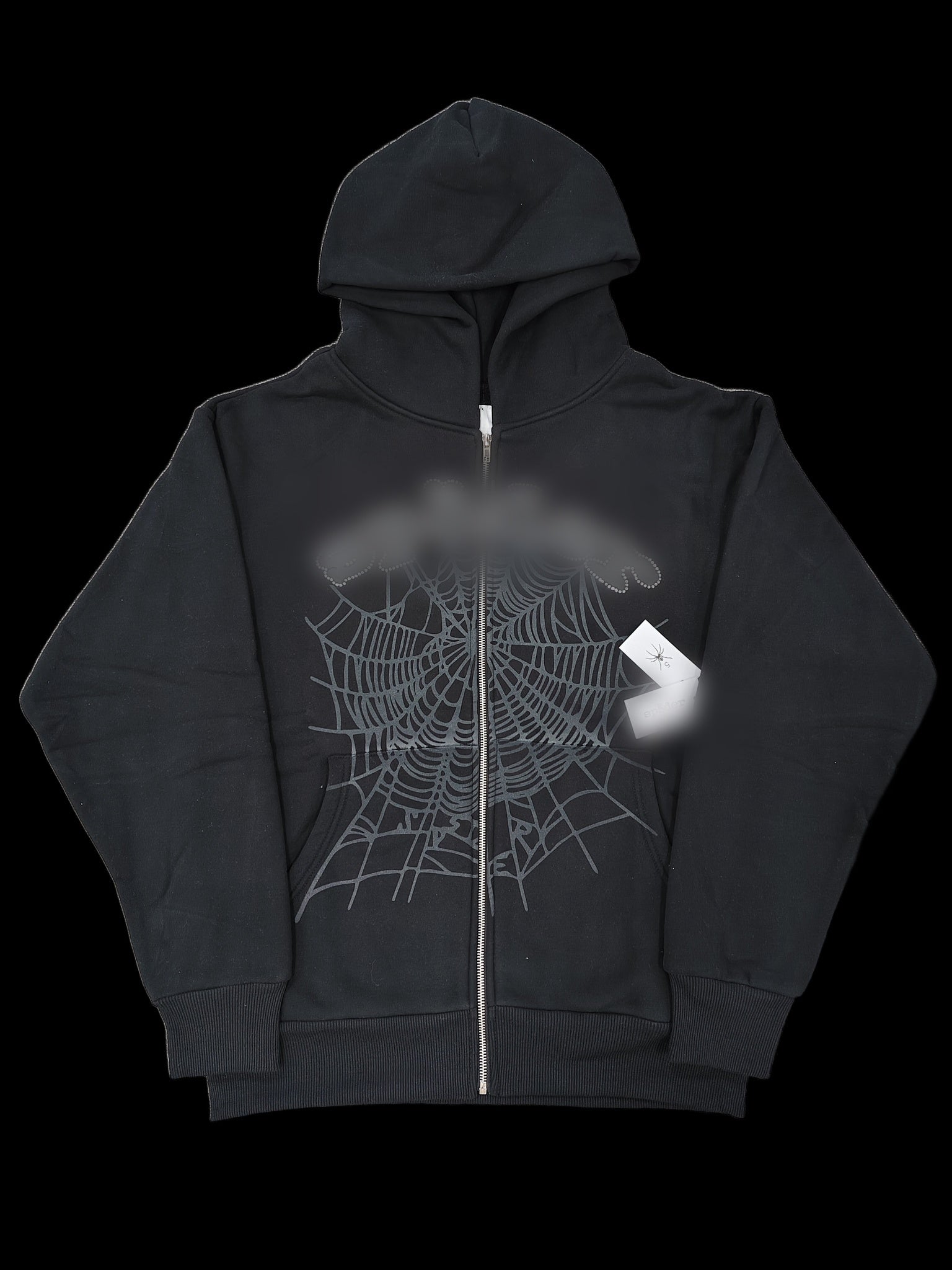 Spydur Web Zip-Up Hoodie — Black